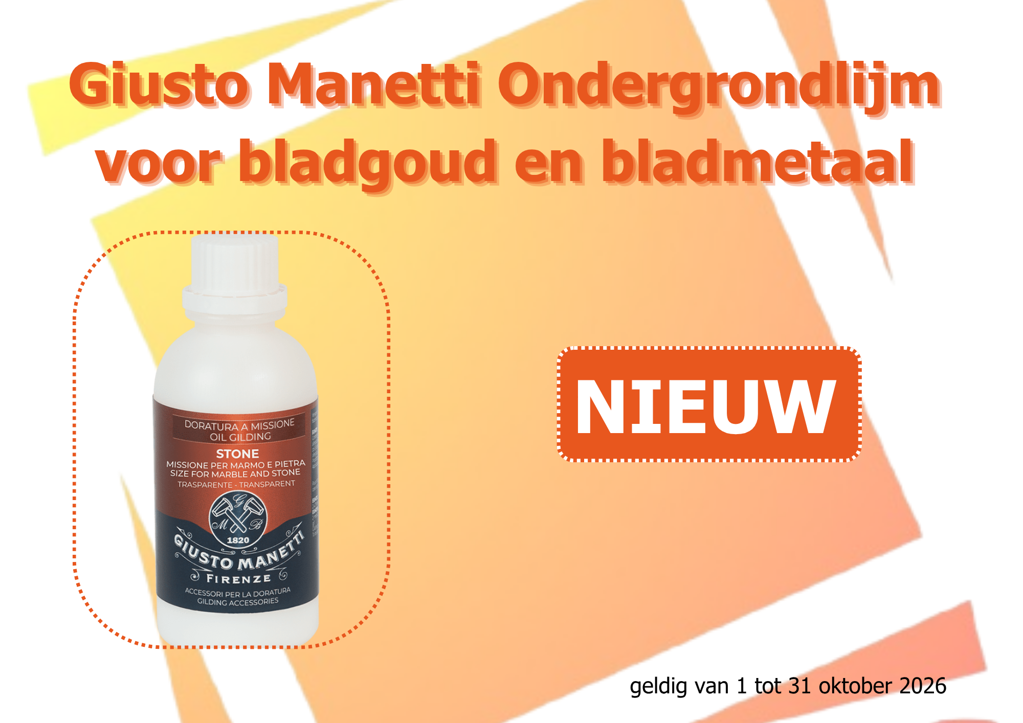 Giusto Manetti Ondergrondlijm voor bladgoud en bladmetaal